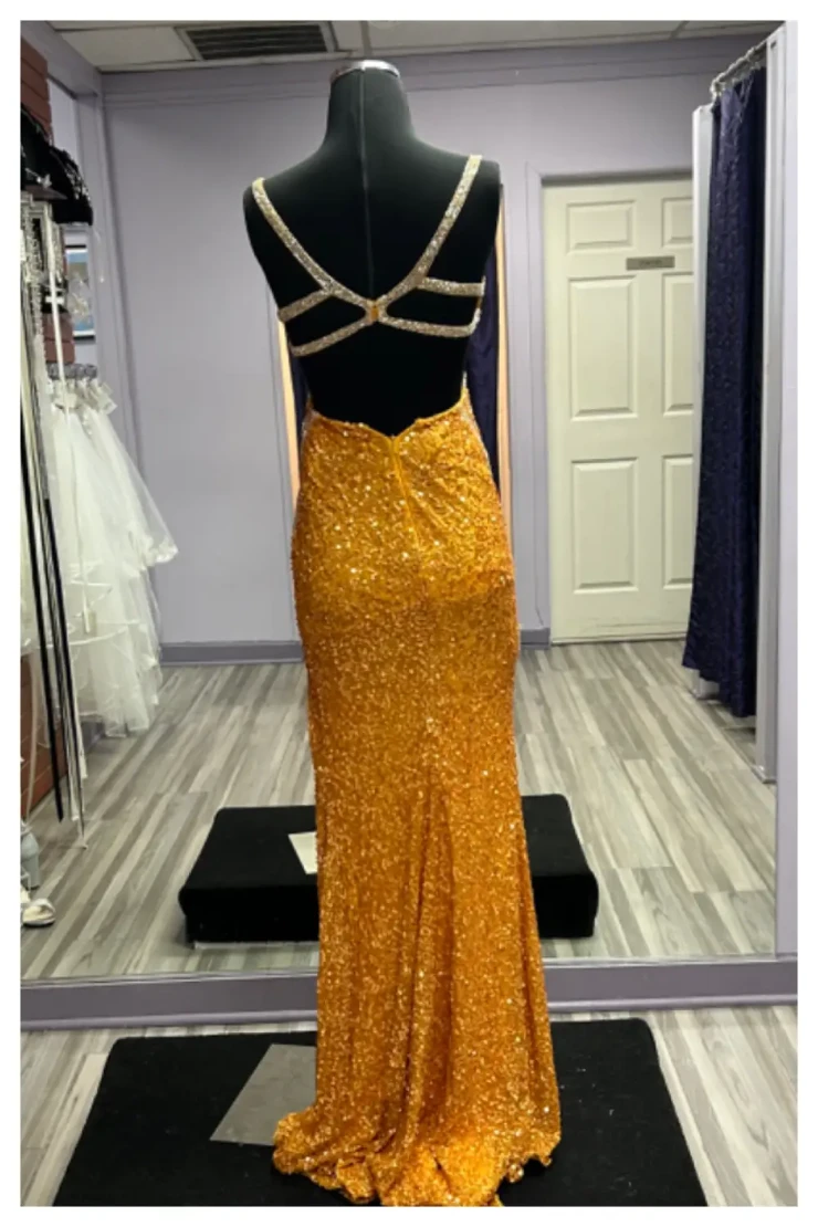 green emerald velvet dress Paul Rekhi 5210 Prom Dress - Royal main image 1