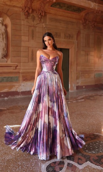 Alyce Paris Style #61779 #5 Purple/Multi thumbnail