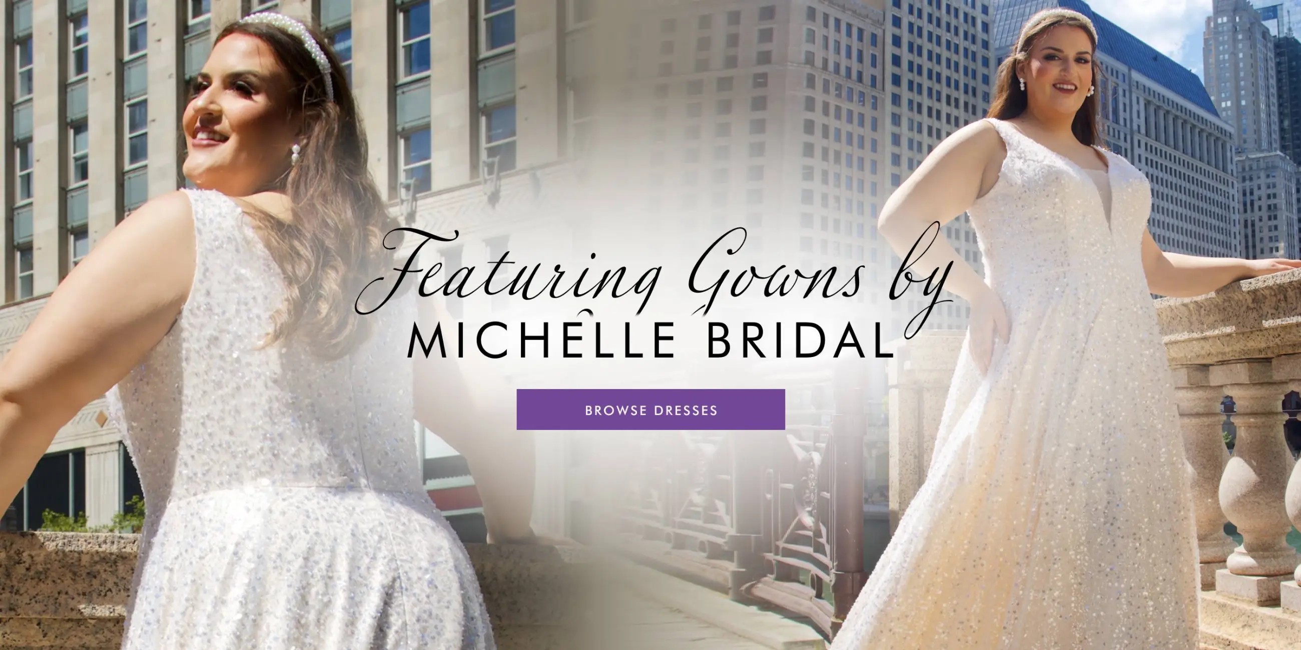 Desktop Banner Featuring Michelle Bridal