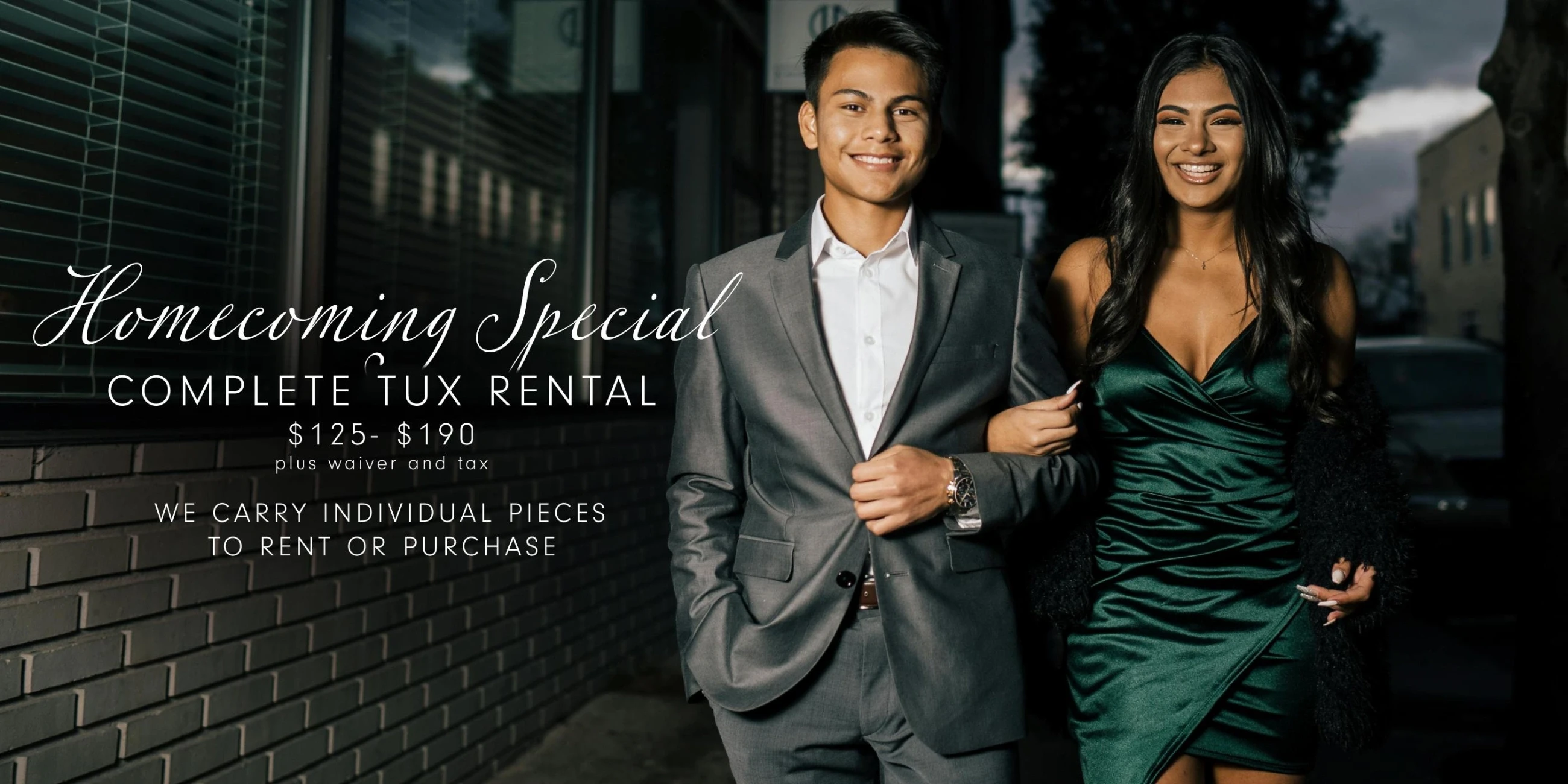 Homecoming special tuxedo desktop banner