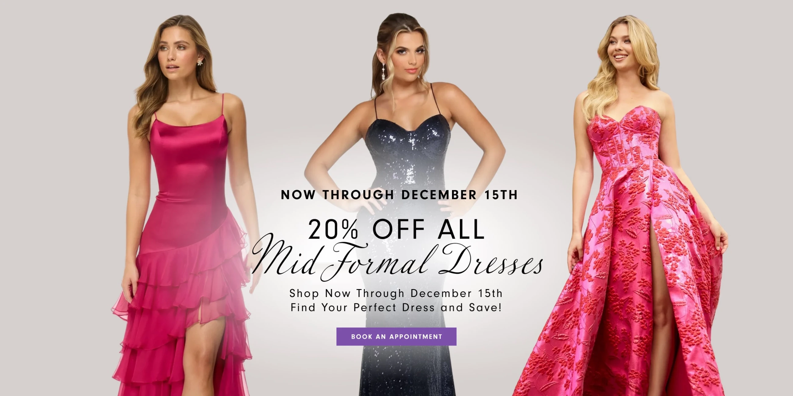 20% Off All Mid Formal Dresses