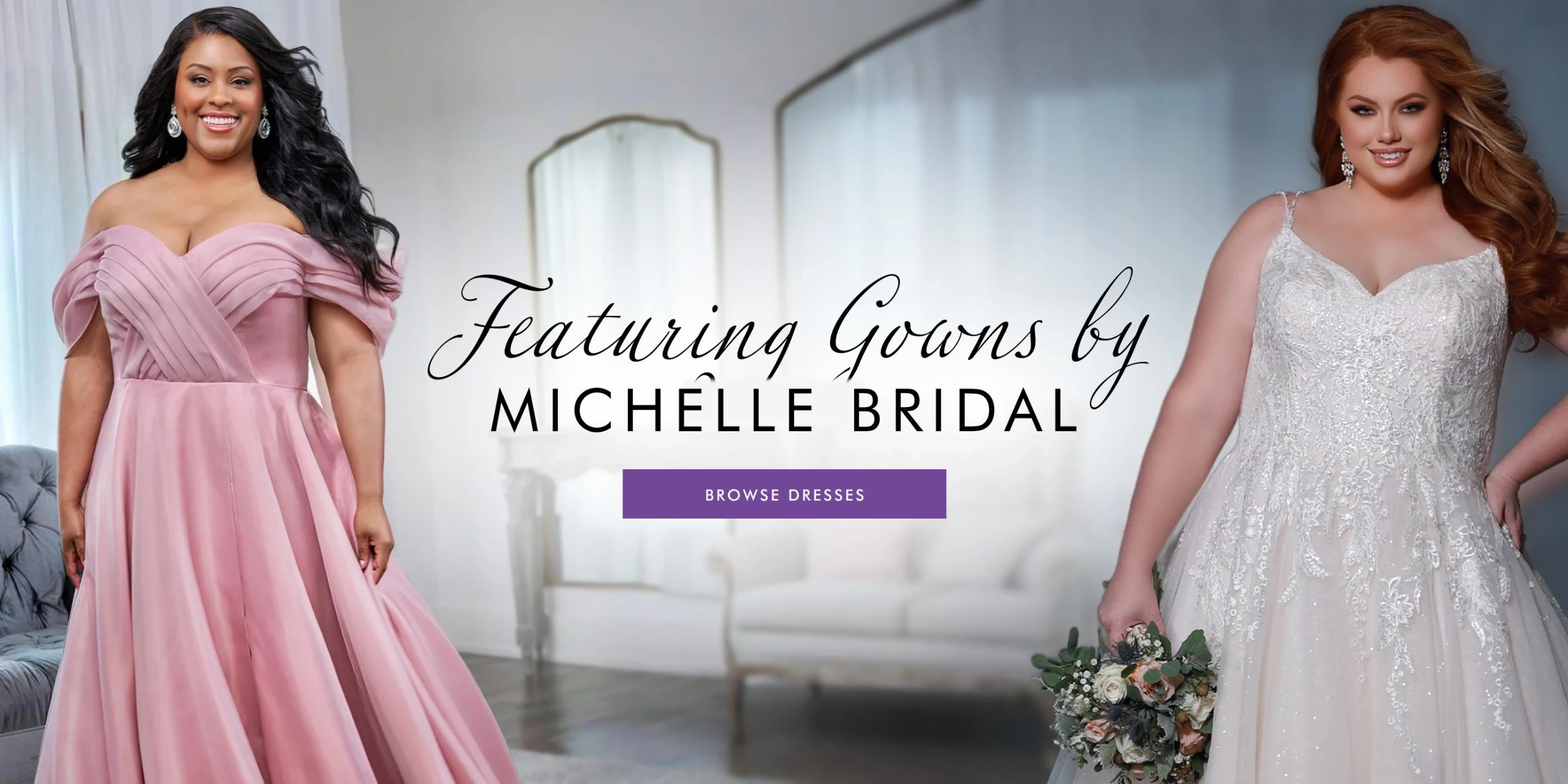 Desktop Banner Featuring Michelle Bridal